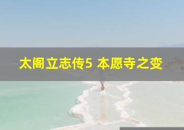 太阁立志传5 本愿寺之变